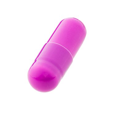 Pink Gel capsule, food supplement. Pink medicine capsule on white background. capsule drug. pharmacy concept. capsule shaped medicine,