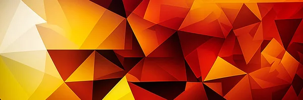 yellow, orange, red geometric triangle abstract background illustration. Summer sunny background.