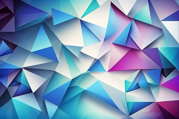 white, blue, purple geometric triangle abstract background illustration. winter, cold, mood abstract background