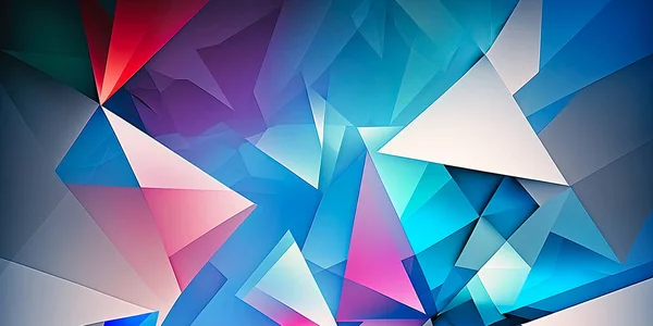Белый Синий Фиолетовый Геометрический Треугольник Абстрактная Фоновая Иллюстрация Зима Холод — стоковое фото
