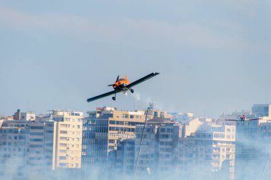 Rio de Janeiro, Brezilya 'da Copacabana' da gösteri yapan hava filosu - 07 Eylül 2022: Rio de Janeiro 'daki Copacabana plajında Hava Filosu.
