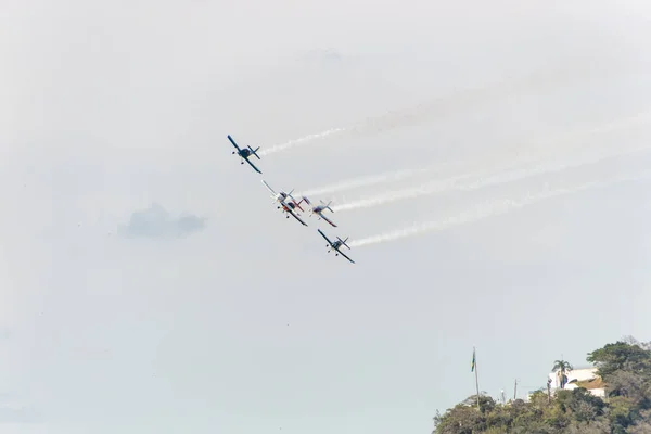Escadron Ciel Produisant Copacabana Rio Janeiro Brésil Septembre 2022 Escadron — Photo