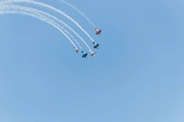 Небесная Эскадрилья Выступает Копакабане Рио Жанейро Бразилия Сентября 2022 Года — стоковое фото