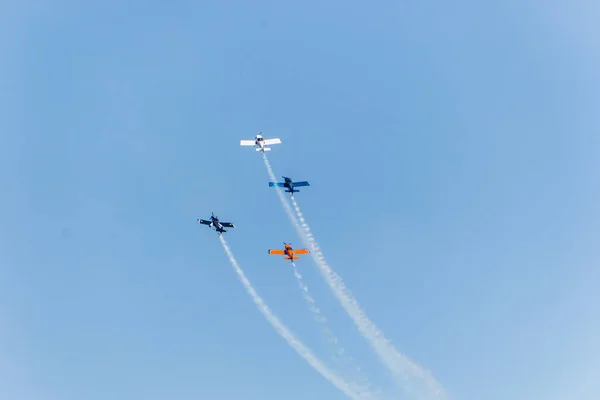 Небесна Ескадрилья Виступає Копакабані Ріо Жанейро Бразилія Вересня 2022 Року — стокове фото