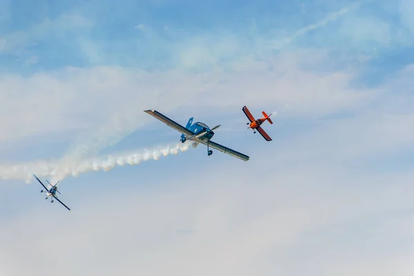 Небесна Ескадрилья Виступає Копакабані Ріо Жанейро Бразилія Вересня 2022 Року — стокове фото