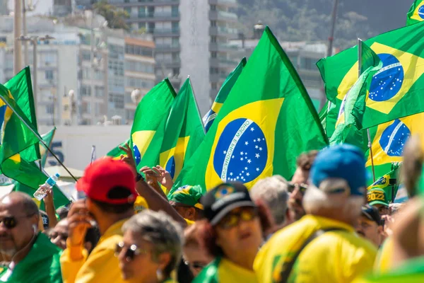 Święto Niepodległości Copacabana Rio Janeiro Brazylia Września 2022 Święto Niepodległości — Zdjęcie stockowe