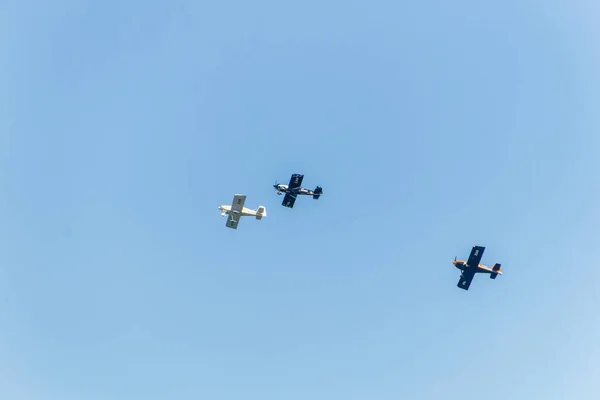 Sky Squadron Esiintyy Copacabanassa Rio Janeirossa Brasiliassa Syyskuuta 2022 Sky — kuvapankkivalokuva