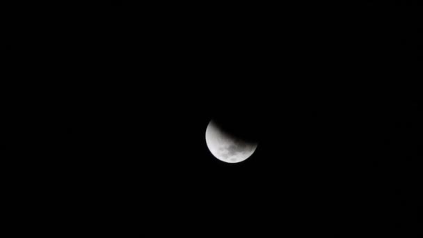 Eclipse Lunar Río Janeiro Brasil — Vídeos de Stock