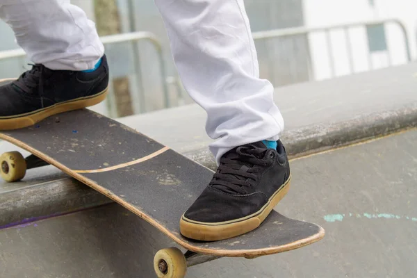 Mädchen Skateboarden Einem Skatepark Rio Janeiro Brasilien — Stockfoto