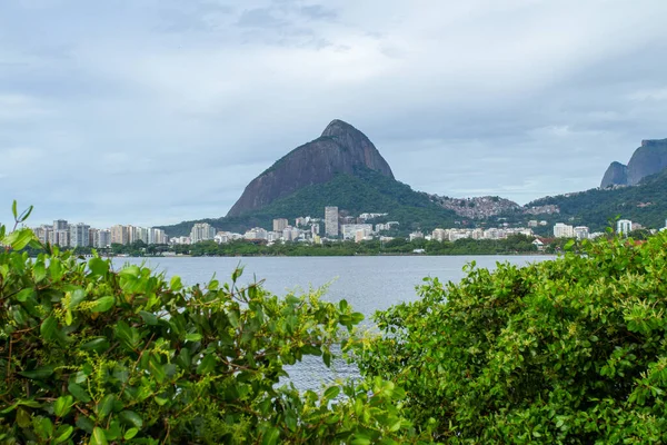 Blick Auf Die Lagune Von Rodrigo Freitas Rio Janeiro Brasilien — Stockfoto
