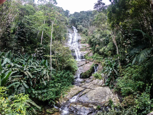 Cascata Taunay Nel Parco Nazionale Tijuca Rio Janeiro Brasile — Foto Stock