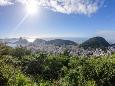 view from the dona marta lookout in Rio de Janeiro.