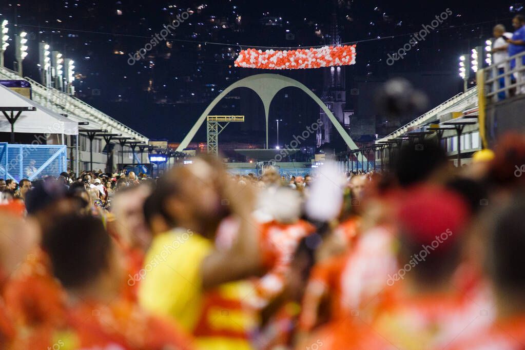 Ensayo técnico de la Escuela Estacio de Sa Samba en Río de Janeiro