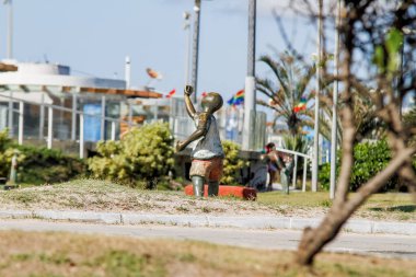 Rio de Janeiro, Brezilya 'daki Fort Beach - 06 Kasım 2022: Cabo Frio' daki Fort Beach.