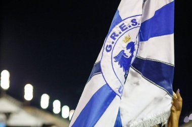 Unidos da Ponte samba okulundan davullar - 21 Ocak 2023: Rio de Janeiro 'daki karnaval geçitlerinden önce davullar.