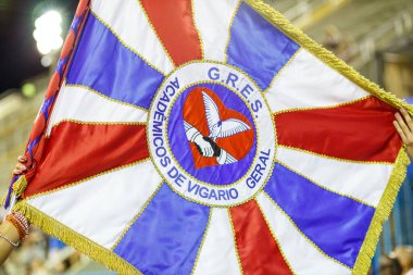 Akademicos de Vigario Geral samba okulu davulları - 28 Ocak 2023: Rio de Janeiro 'daki karnaval geçitlerinden önce Samba okulu provası.