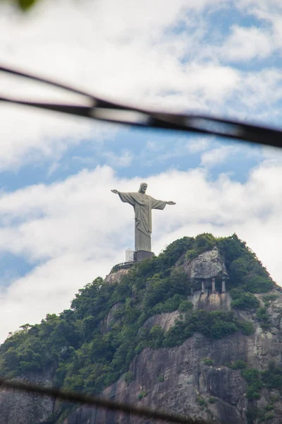 ジャネイロ ブラジルのキリスト リディーマー 2023年2月16日 リオデジャネイロ市のキリスト リディーマーの見解 — ストック写真