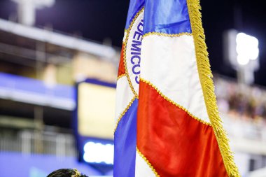 Akademicos de Vigario Geral samba okulu davulları - 28 Ocak 2023: Rio de Janeiro 'daki karnaval geçitlerinden önce Samba okulu provası.