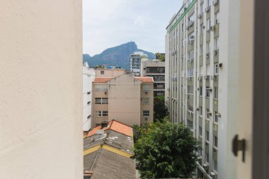 Rio de Janeiro 'daki Kurtarıcı İsa - 18 Şubat 2023: Rio de Janeiro şehrindeki Kurtarıcı İsa' nın görüşü.