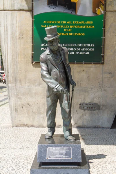 Posąg Dziennikarza Joaquima Nabuco Rio Janeiro Brazylia Listopada 2022 Posąg — Zdjęcie stockowe