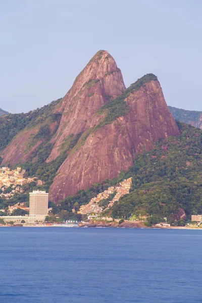Rio Janeiro Brezilya Iki Kardeş Tepesi — Stok fotoğraf
