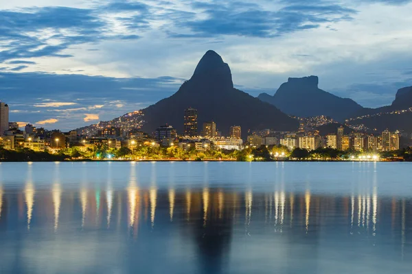 Закат Заливе Родриго Фрейтас Рио Жанейро — стоковое фото