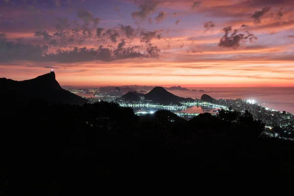 Рассвет Китайском Виде Рио Жанейро Бразилия — стоковое фото