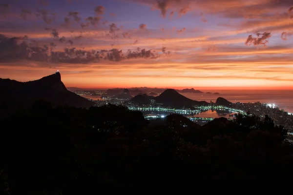 Світає Ріо Жанейро Бразилія — стокове фото