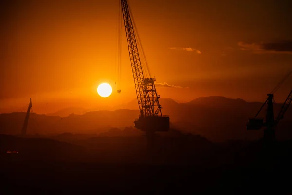 Sunset Seen Port Region Rio Janeiro — Stock Photo, Image