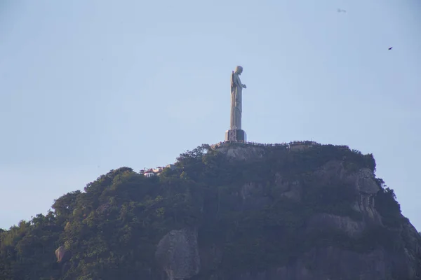 Cristo Redentor Rio Janeiro Brasil Fevereiro 2023 Estátua Cristo Redentor — Fotografia de Stock