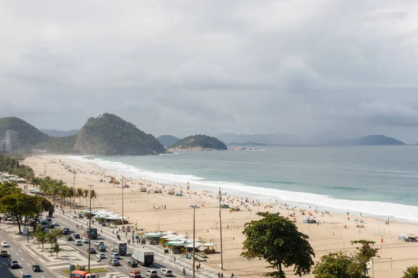 Playa Copacabana Río Janeiro Brasil Junio 2023 Vista Playa Copacabana — Foto de Stock