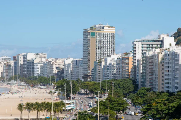 Rio Janeiro Brezilya Daki Copacabana Sahili Haziran 2023 Rio Janeiro — Stok fotoğraf
