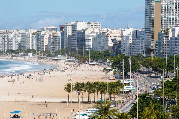 Rio Janeiro Brezilya Daki Copacabana Sahili Haziran 2023 Rio Janeiro — Stok fotoğraf