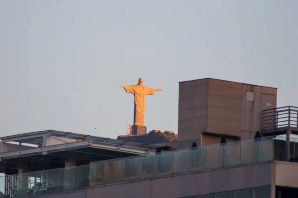 Храм Христа Спасителя Рио Жанейро Бразилия Июня 2023 Года Статуя — стоковое фото