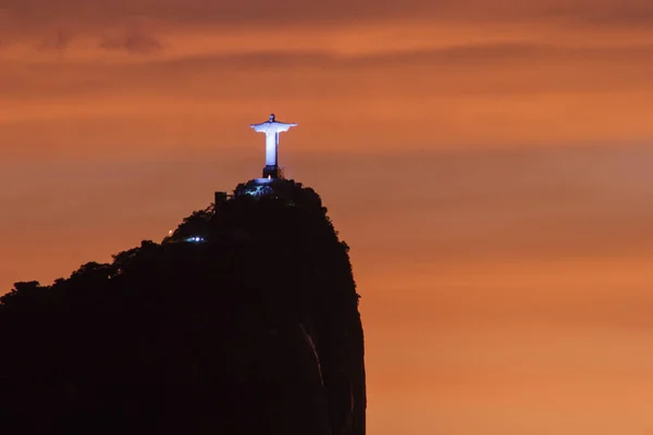 Храм Христа Спасителя Рио Жанейро Бразилия Февраля 2023 Года Статуя — стоковое фото