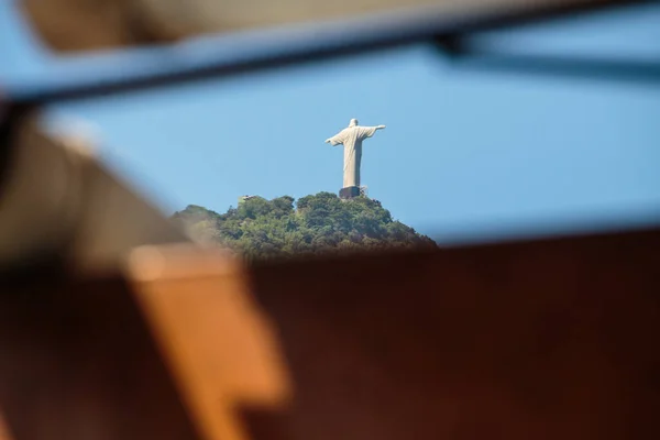 Храм Христа Спасителя Рио Жанейро Бразилия Марта 2023 Года Статуя — стоковое фото
