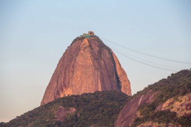 Rio de Janeiro Brezilya 'daki Botafogo Koyu manzarası.