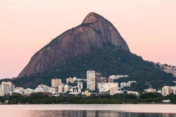 Pohled Lagunu Rodrigo Freitas Rio Janeiro Brazílie — Stock fotografie