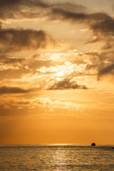 stock image Dawn on Copacabana beach in Rio de Janeiro, Brazil.