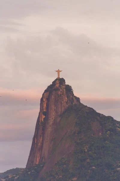 Kristus Frälsaren Rio Janeiro Brasilien April 2023 Staty Kristus Frälsaren — Stockfoto