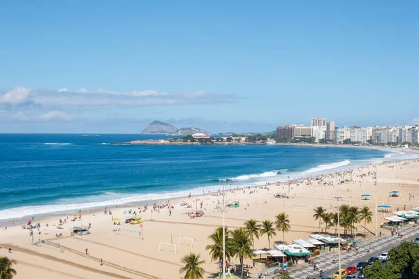 Spiaggia Copacabana Rio Janeiro Brasile Giugno 2023 Veduta Della Spiaggia — Foto Stock