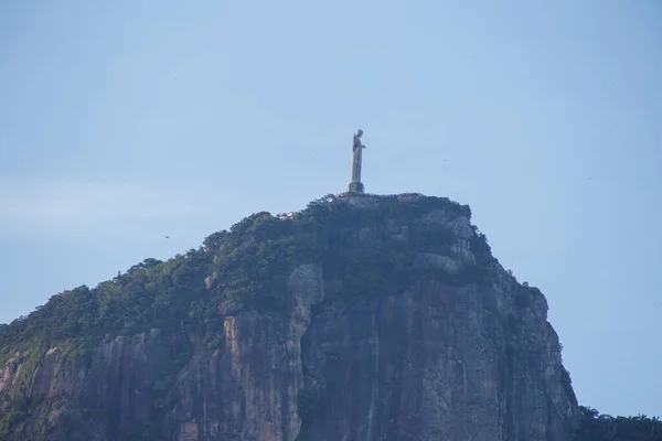 브라질 리우데자네이루의 2023 리우데자네이루 의라고 지역에서 그리스도의 여신상 — 스톡 사진
