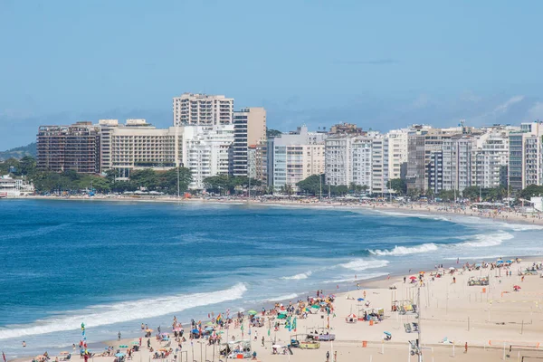 Пляж Копакабана Рио Жанейро Бразилия Июня 2023 Года Вид Пляж — стоковое фото