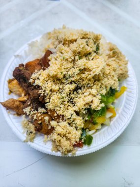 Kıyma, Rio de Janeiro Brezilya 'da tipik Brezilya yemekleri..