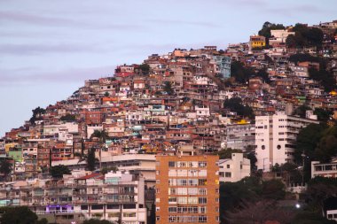 Rio de Janeiro Brezilya 'da Vidigal Favela.