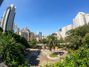 Sao Paulo, Brezilya şehir merkezi - 5 Kasım 2023 Sao Paulo şehir merkezi manzarası