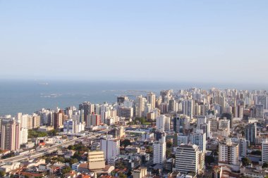 Espirito Santo, Brezilya 'daki Vila Velha şehri - 23 Eylül 2023: Espirito Santo' daki Vilha Velha şehrinin havadan görünüşü.