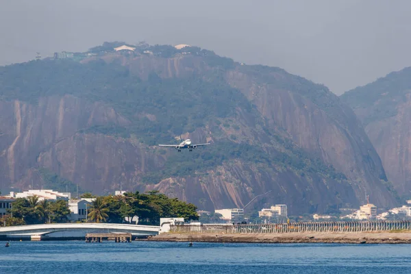 Blue Airlines Plane Santos Dumont Airport Rio Janeiro Brazil June — Foto de Stock