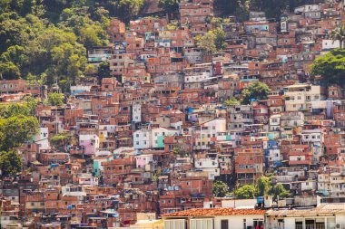 Rio de Janeiro, Brezilya 'daki Ipanema mahallesinden Cantagalo Hill görüldü.