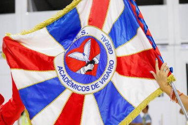 Rio de Janeiro, Brezilya 'daki Academicos de Vigario Geral Samba Okulu - 20 Ocak 2024: Akademicos de Vigario Geral samba okulunun teknik provalarının detayları.